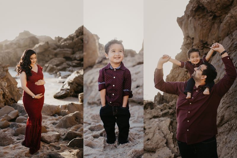 beach maternity photos