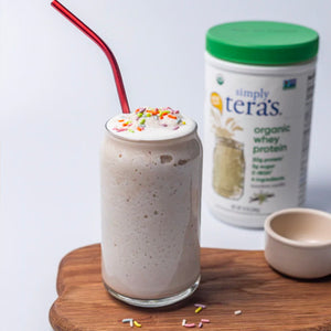 Birthday Cake Protein Milkshake