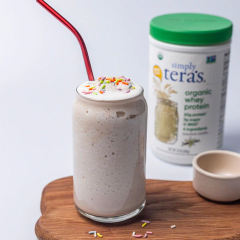 Birthday Cake Protein Milkshake