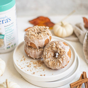 cinnamon bun style baked donuts