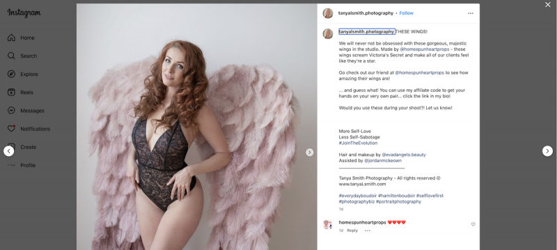 boudoir photography social media marketing